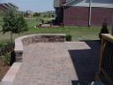 Belgard Cambridge Cobble Patio with Country Manor Seating Wall 2